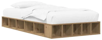 Obrázek produktu pro Postel s úložným prostorem, ručně vyrobená, buk, 80 x 200 cm