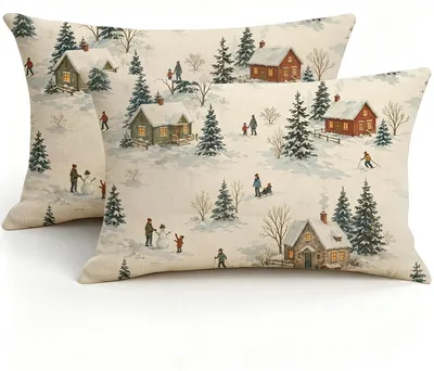 Kussensloop Kerstmis 30x50 cm, 2 Stück, D