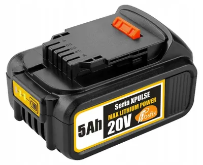 Produktbild von Lithium-Ionen Akku Ersatzteil 20V 5Ah Max Power – LED-Ladeanzeige | Schutzfunktionen | Kompatibel mit Dewalt 20V DCB180–DCB205