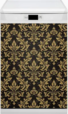 Produktbild von Dekorative Magnetmatte Küche Geschirrspüle 45x80 cm  Magnet für Spülmaschine  - Goldverzierung