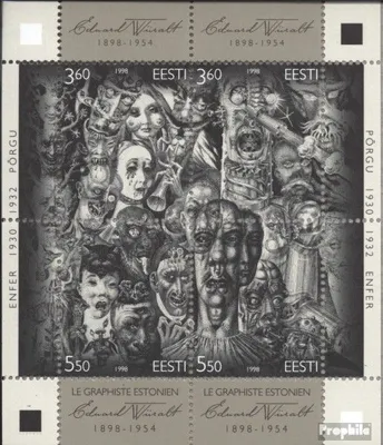 Produktbild von Briefmarken Estland 1998 Mi Block12 (kompl.Ausg.) postfrisch Wiiralt