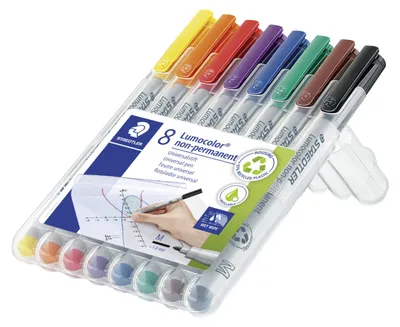 Produktbild von STAEDTLER Lumocolor 315 non-permanent Universalstift M (1.0mm) Box mit 8 Farben