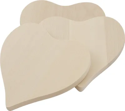 Immagine prodotto di Set di tavole in legno 3 pezzi cuore faggio 19x18 per tagliare e servire