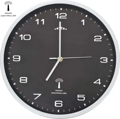 Produktbild von Funkwanduhr mit Quarzwerk 31 cm Schwarz