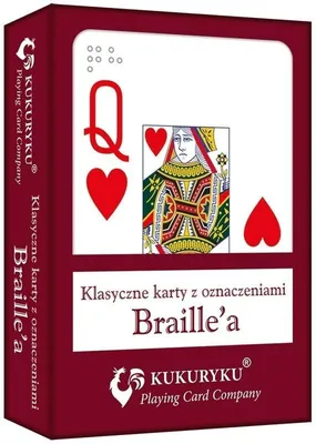 Zdjęcie produktu dla Karty do Gry Czerwone Braille'a