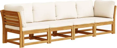 Produktbild von vidaXL 4-tlg. Garten-Lounge-Set mit Kissen Massivholz Akazie