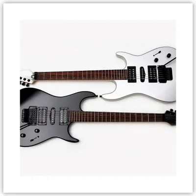 Produktbild von Poster - Poster ohne Rahmen - E-Gitarren Streicher Musikinstrument - 40x40 cm - Wand Bild - Wanddeko - Wandbilder - Kunstposter - Wandposter - Bilder - Kunstdruck - Wandbild - P2XAC40x40-0369