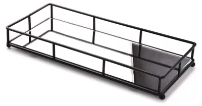 Image de SERVIERTABLETT : Plateau décoratif, 37 x 17 cm. Idéal pour le petit-déjeuner, comme plateau de présentation ou comme miroir. (DEKO)