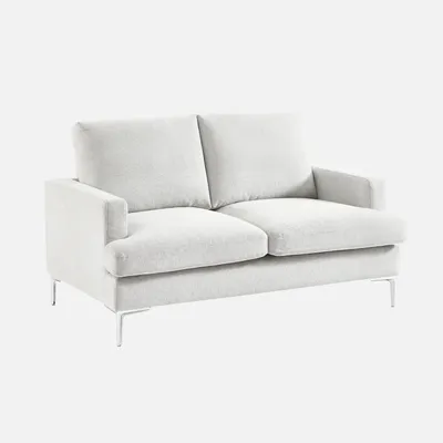 Produktbild von sweeek - 2-Sitzer-Sofa mit Stoffbezug - Antikweiß