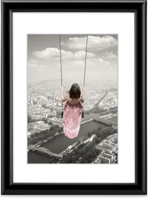 Produktbild von Hama Kunststoffrahmen "Swing", Schwarz, 20 x 30 cm