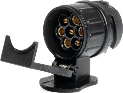Produktbild von Anhängerstecker 13/7-polig, wasserdicht, Modell 03210, Wohnwagen-kompatibel