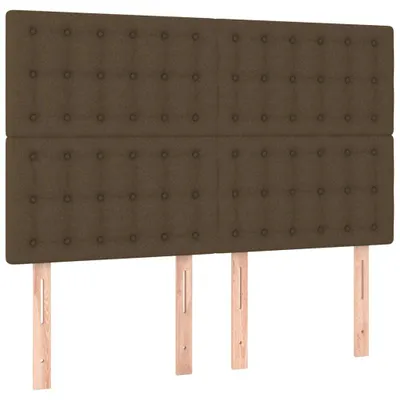 Produktbild von Kopfteil Dunkelbraun 144x5x118/128 cm Stoff