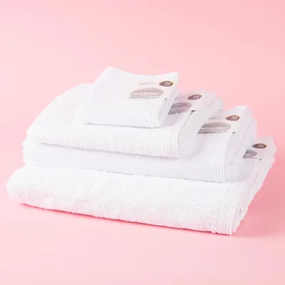 Produktbild von Premium-Frottee Handtuch Duschtuch Gästetuch 580g/qm weiß Größe  Handtuch 50 x 100 cm