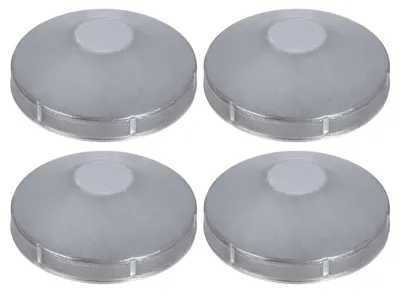 Obrázek produktu pro 4 kusy krytek na sloupky plotu, průměr 10-10,5 cm, pozinkované, kopulové krytky