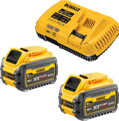 Immagine prodotto di Set iniziale con batteria DeWalt DCB 117 T2 18 V Caricabatterie 12 A + 2x batteria DCB 546 6,0 Ah