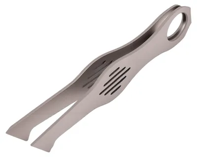 Produktbild von Mini-Pinzette aus Titanlegierung, tragbar, mit Aufhängevorrichtung und Schlüsselring, ideal für Reisen, Camping und Outdoor-Aktivitäten