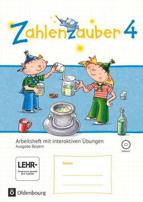 Produktbild von Zahlenzauber 4. Jahrgangsstufe - Arbeitsheft mit interaktiven Übungen. Ausgabe Bayern