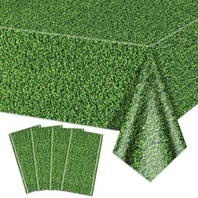 Produktbild von Tischdecken Grasoptik rechteckig 220x130cm 4 Stück grün