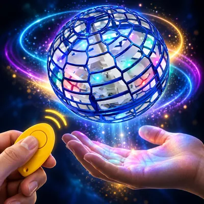 Productafbeelding van Vliegende bal - Oplaadbare LED-vliegbal - Boemerangspeelgoed - Micro-USB - Vanaf 6 jaar - Binnen en buiten