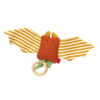 Immagine prodotto di sigikid Knitted Love Strick-Greifling Fledermaus, Greifspielzeug, Babyspielzeug, Baby Spielzeug, Baumwolle, 39673