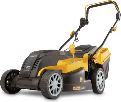 Produktbild von Powerplus POWXG6251, Schieberasenmäher, 38 cm, 2,5 cm, 7,5 cm, Rotorblätter, 3200 RPM