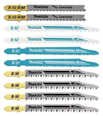 Image de Pack de 10 Lames MAKITA B-44426 pour Scie Sauteuse Bois et Métal