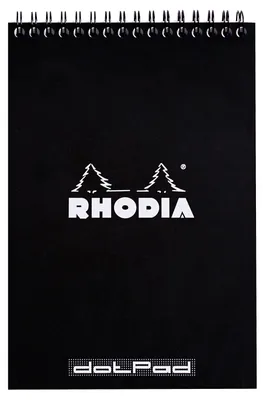 Image de RHODIA 165039C  RHODIA Spiralnotizblock No. 16, DIN A5, gepunktet, schwarz
