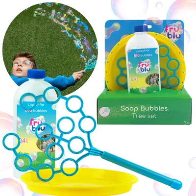 Produktbild von Seifenblasenset mit Baum, Bügel + 400 ml Flüssigkeit