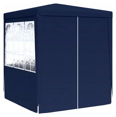 Produktbild von UV- und wasserbeständiges Partyzelt 2,5x2,5x2,4m blau mit Seitenwänden - für Gartenfeiern