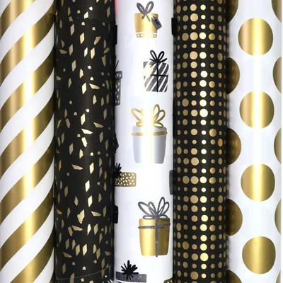 Obrázok produktu pre Baliaci papier TOUCH OF GOLD - sortiment - 2 metre x 70 cm - 3 rolky