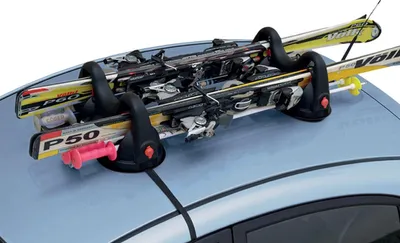 Produktbild von Menabo Magnetischer Skiträger Snowboardträger Dachträger Abschließbar Schwarz 2x