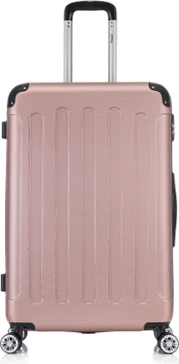 Produktbild von Flexot® F-2045 Koffer Reisekoffer Hartschale Hardcase Doppeltragegriff mit Zahlenschloss Gr. XL Farbe Rose-Gold