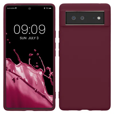 Produktbild von kwmobile Handyhülle für Google Pixel 6 Hülle - TPU Case - Kabelloses Laden - Schutzhülle Cover in Magenta Lila