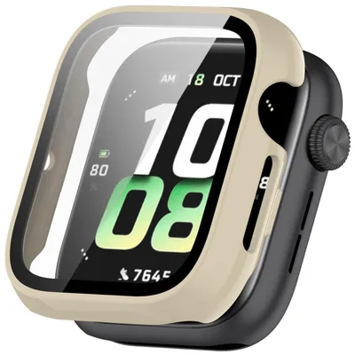 Image de Étui de protection en plastique PC + verre trempé H9 beige pour Honor Watch 5