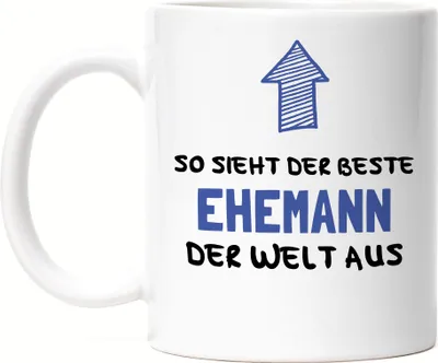 Produktbild von So Sieht Der Beste Ehemann Der Welt Aus Tasse Süßes Motiv Als Vatertagsgeschenk Bester Mann