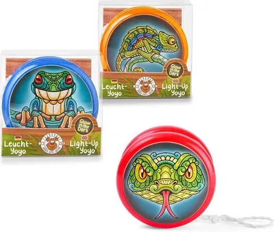 Image de ZOO Yoyo avec lumière phosphorescente, 3 couleurs assorties