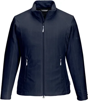 Produktbild von Blue Wave Damen Fleecejacke Leah mit Stehkragen - Jacke mit windfestem Tafetta-Innenfutter in Marine Größe 56