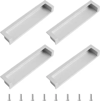 Produktbild von Famanu Handgriff Einbaugriff - Mattsilber 138 mm