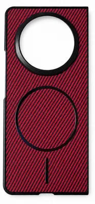 Immagine prodotto di Custodia magnetica per cellulare Honor Magic V6 con struttura in carbonio, colore rosso