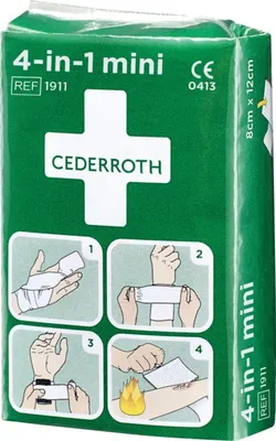 Produktbild von Cederroth 4 in 1 Blutstiller mini Wundverband Set