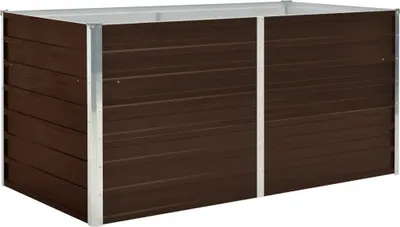 Produktbild von Hochbeet Braun 160 x 80 x 77 cm Verzinkter Stahl