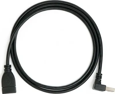 Immagine prodotto di SYSTEM-S Cavo USB 2.0 100 cm da spina di tipo A ad angolo di presa, nero