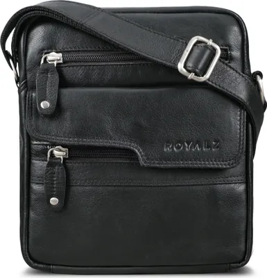Produktbild von ROYALZ "Oregon" Leder Umhängetasche Herren Klein Männer Ledertasche Vintage Herrenhandtasche Moderne Schultertasche Messenger Bag Echtleder