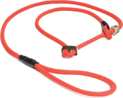 Produktbild von Mystique® Moxonleine mit Zugbegrenzung und Handschlaufe 1,30m  8mm  neonorange