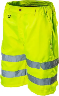 Produktbild von NEO kurze Warnschutzhose, 80% Polyester, 20% Baumwolle gelb M/50