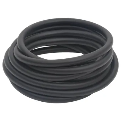 Produktbild von vidaXL Hybrid-Luftschlauch Schwarz 0,6" 5 m Gummi und PVC
