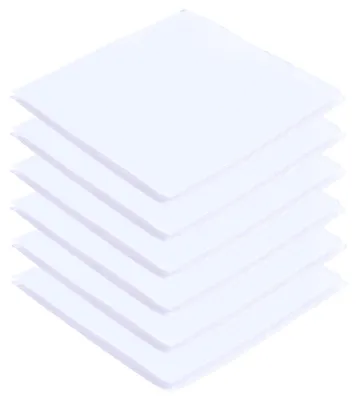 Obrázek produktu pro Kus čtvercových, bílých, protiskluzových samolepek na koberec – 6 x 6 cm