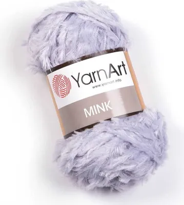 Produktbild von YarnArt Mink 334, Grau: Weiche Fellgarn, 75m/50g, Perfekt für Hüte & Spielzeug, 100% Polyamid