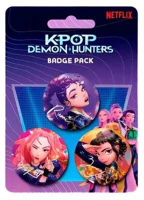 Produktbild von KPop Demon Hunters Ansteck-Buttons 3er-Pack