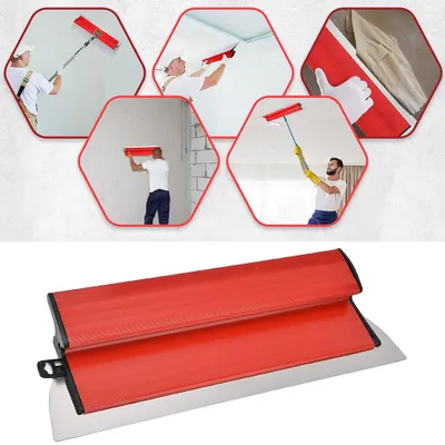 Image de Construction à sec écrémage lame professionnelle en acier inoxydable outil de spatule pour mur décoration construction outil (60 cm )